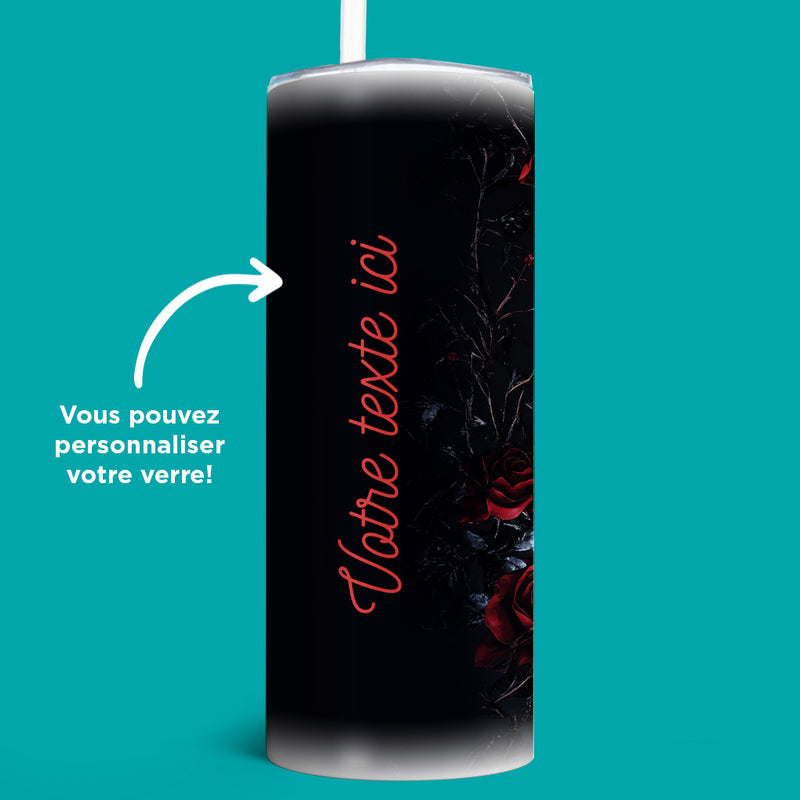 Verre en acier inoxydable Le violon rouge