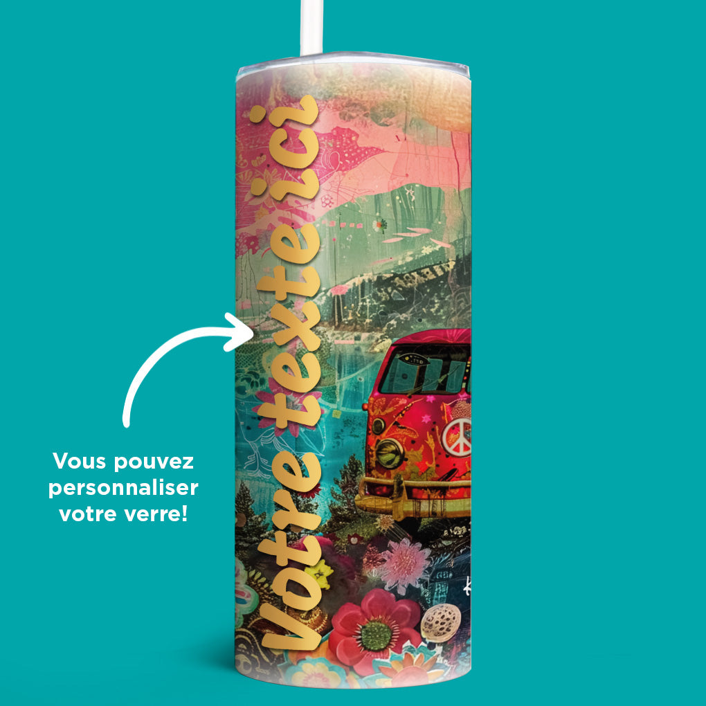 Verre en acier inoxydable Voyage sur la côte