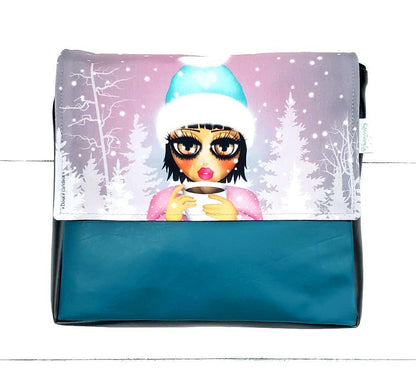 Rabat Bien au chaud 11" - Kassiopeia par la Bohème - Sac à main interchangeable fait au Québec