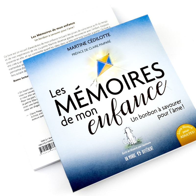 Livre de Martine Cédilotte: Les mémoires de mon enfance, un bonbon à savourer pour l'âme!