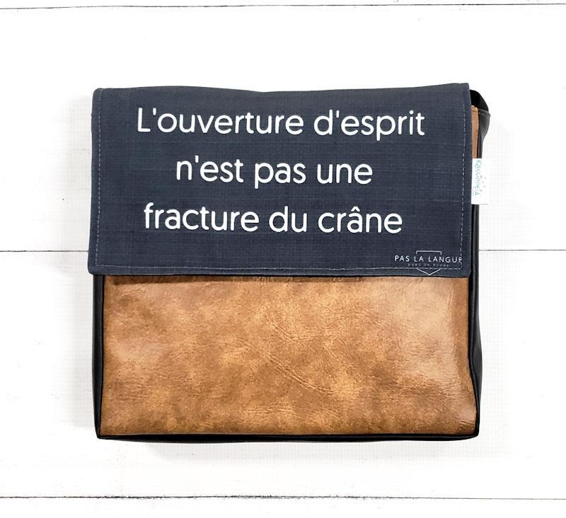 Rabat Fracture du crâne 11" - Kassiopeia par la Bohème - Sac à main interchangeable fait au Québec