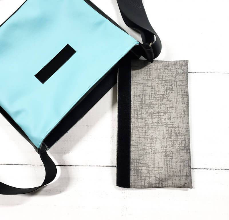 Pochette à velcro avec fermeture éclair (Pour Petite Ourse, Kangourou ou KangourouMom) - Kassiopeia par la Bohème - Sac à main interchangeable fait au Québec