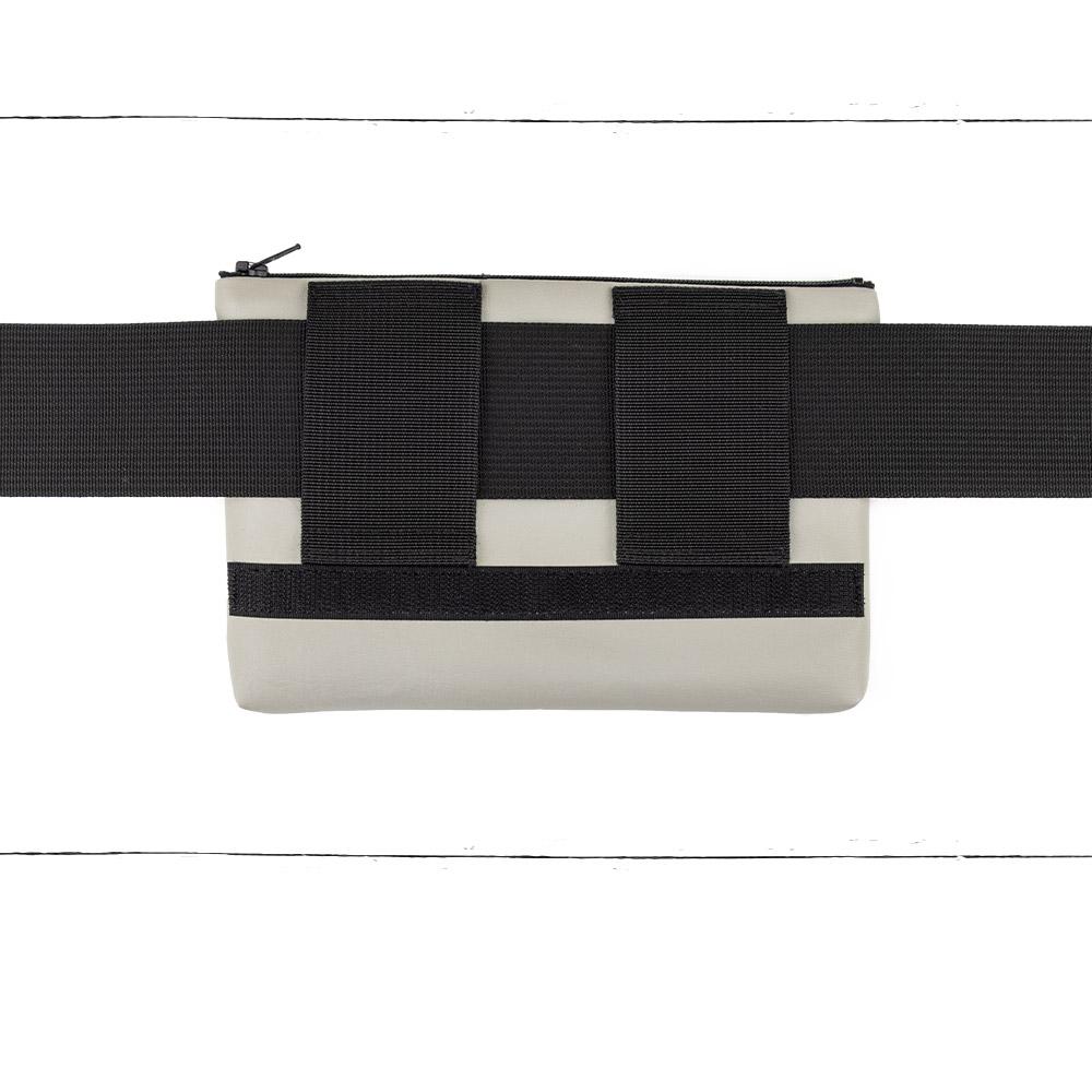 Base - 8" BananaSplit Greige (Sac banane mince) - Kassiopeia par la Bohème - Sac à main interchangeable fait au Québec