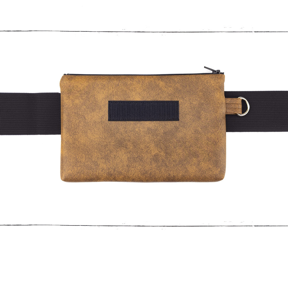 Base - 8" BananaSplit Noisette (Sac banane mince) Précommande - Kassiopeia par la Bohème - Sac à main interchangeable fait au Québec