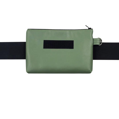 Base - 8" BananaSplit Kaki (Sac banane mince) Précommande - Kassiopeia par la Bohème - Sac à main interchangeable fait au Québec