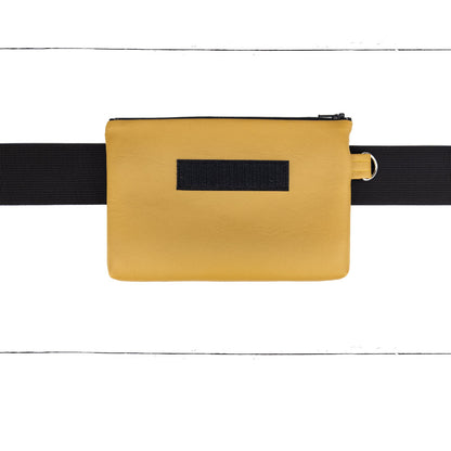 Base - 8" BananaSplit Ocre (Sac banane mince) - Kassiopeia par la Bohème - Sac à main interchangeable fait au Québec