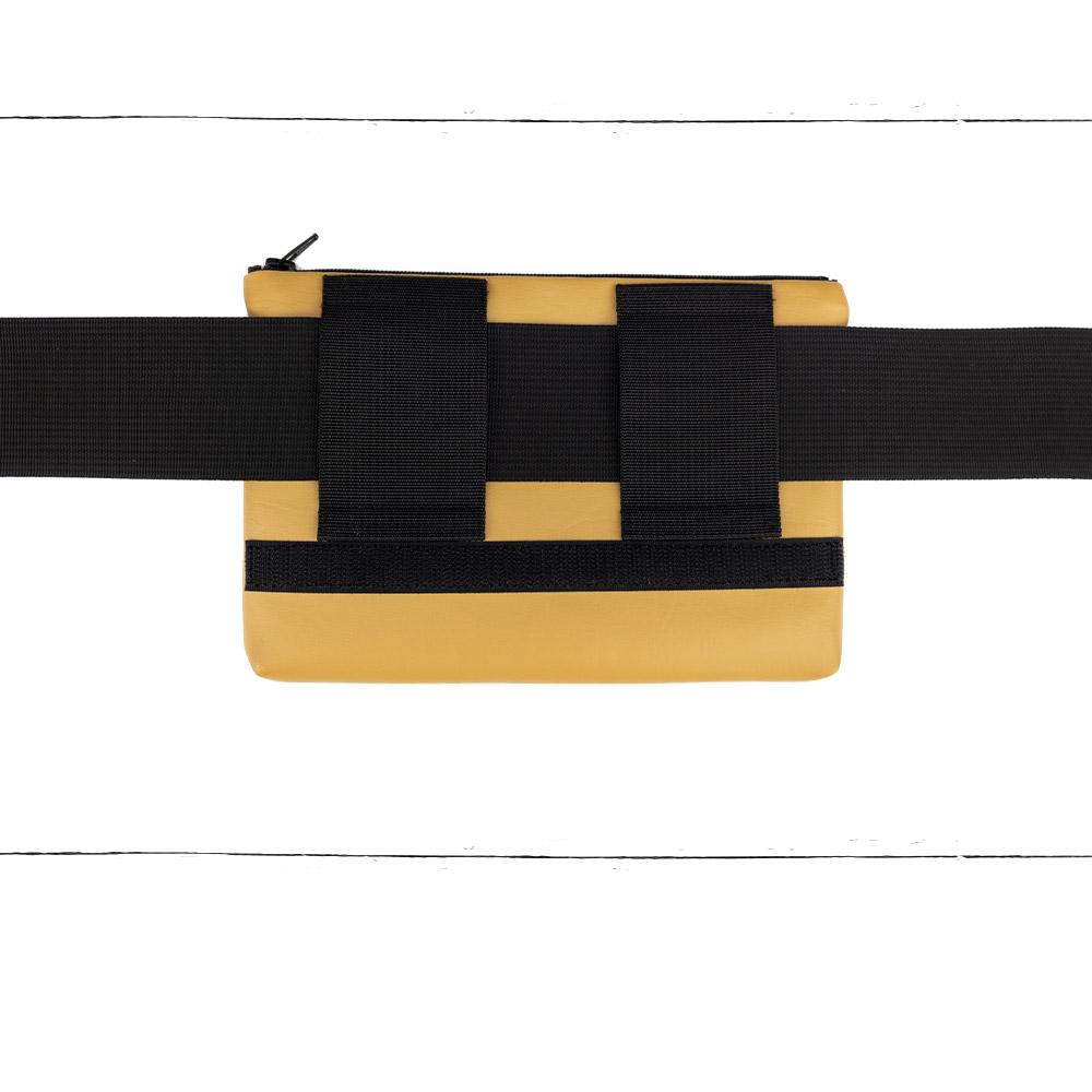 Base - 8" BananaSplit Ocre (Sac banane mince) - Kassiopeia par la Bohème - Sac à main interchangeable fait au Québec