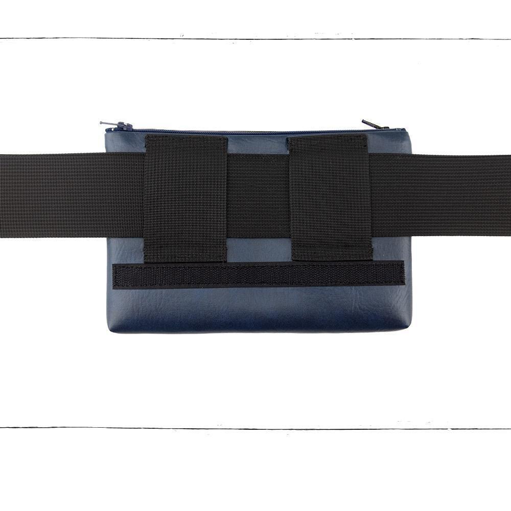 Base - 8" BananaSplit Marine (Sac banane mince) Précommande - Kassiopeia par la Bohème - Sac à main interchangeable fait au Québec