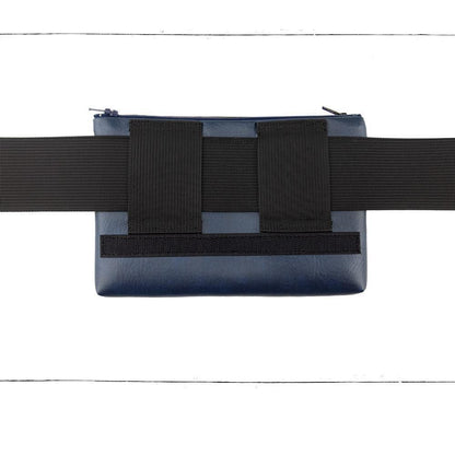 Base - 8" BananaSplit Marine (Sac banane mince) Précommande - Kassiopeia par la Bohème - Sac à main interchangeable fait au Québec