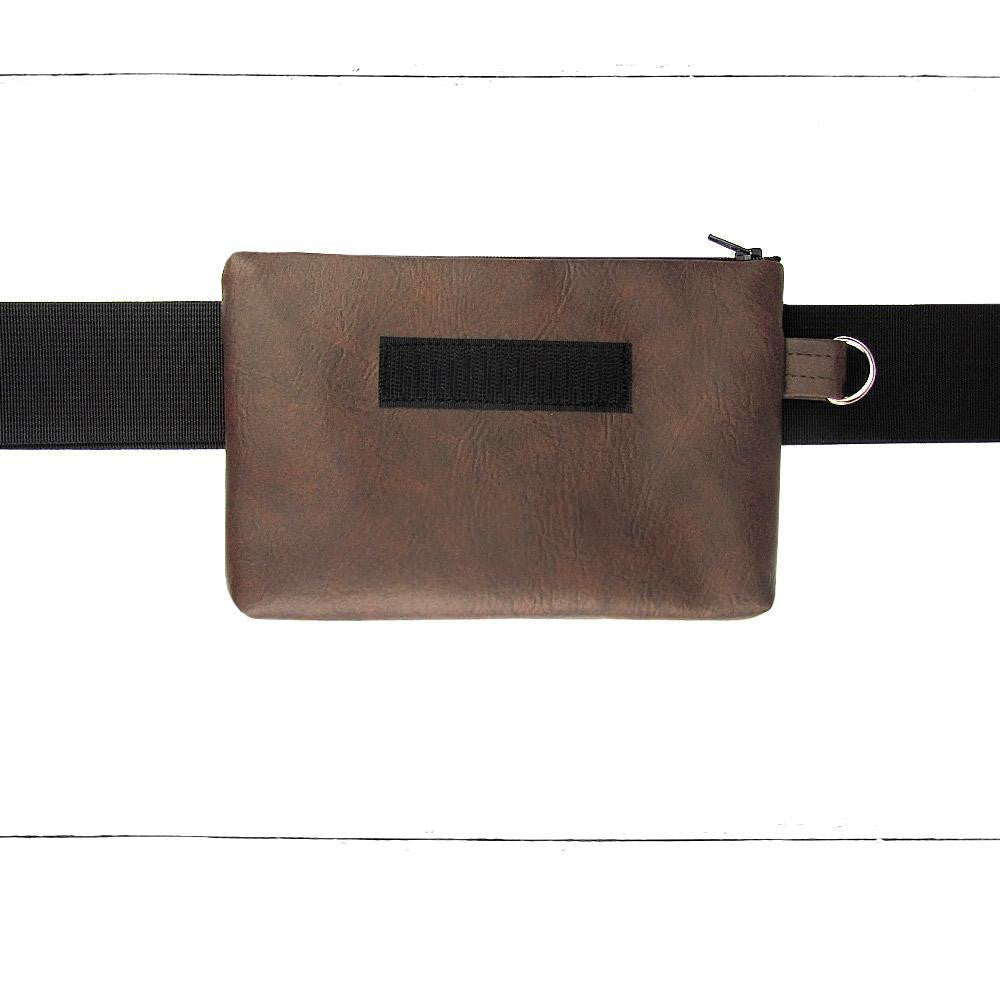 Base - 8" BananaSplit Chocolat (Sac banane mince) Précommande - Kassiopeia par la Bohème - Sac à main interchangeable fait au Québec