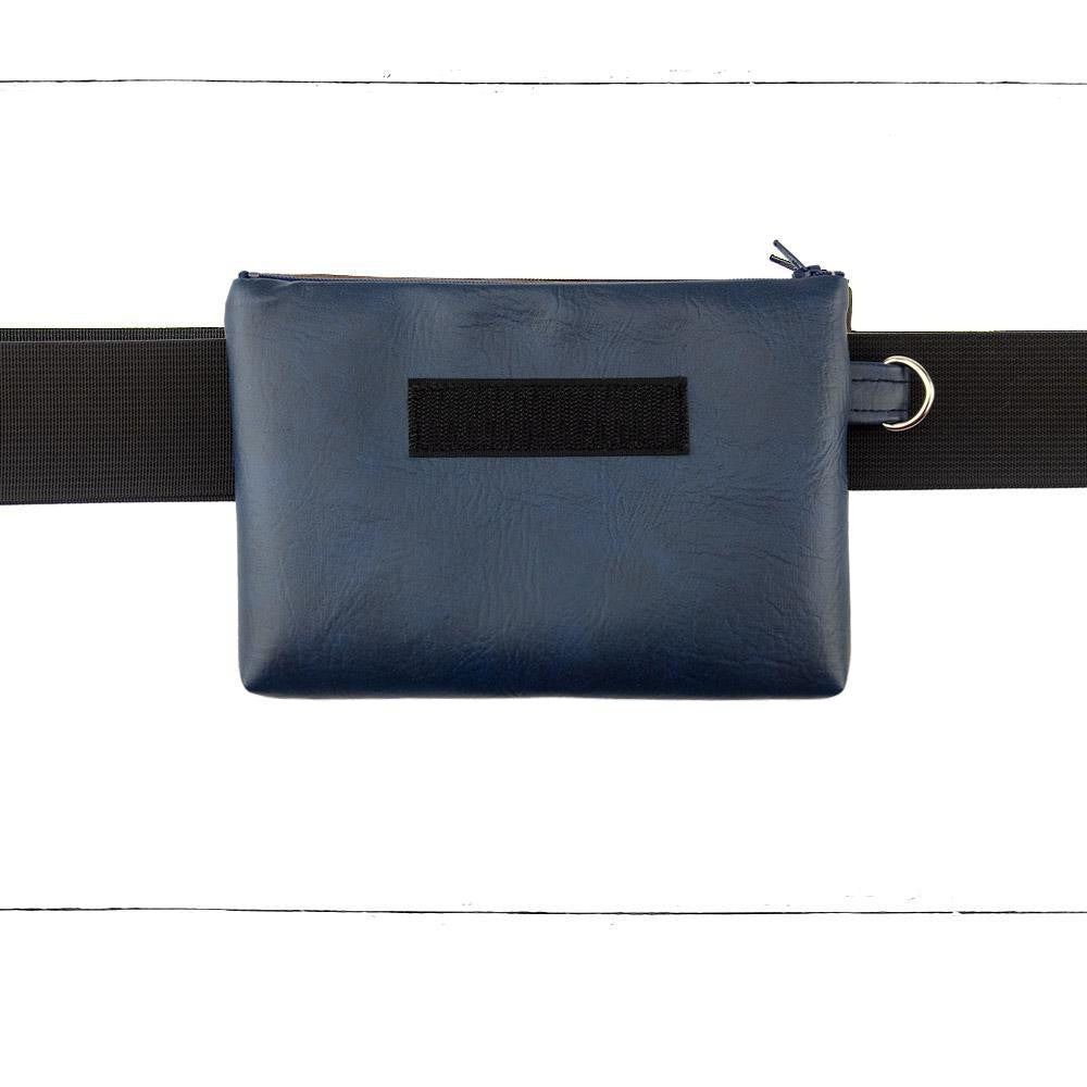 Base - 8" BananaSplit Marine (Sac banane mince) Précommande - Kassiopeia par la Bohème - Sac à main interchangeable fait au Québec
