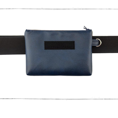 Base - 8" BananaSplit Marine (Sac banane mince) Précommande - Kassiopeia par la Bohème - Sac à main interchangeable fait au Québec