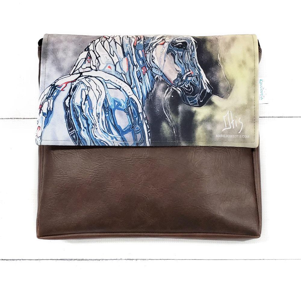 Rabat Pégase 8" - Kassiopeia par la Bohème - Sac à main interchangeable fait au Québec