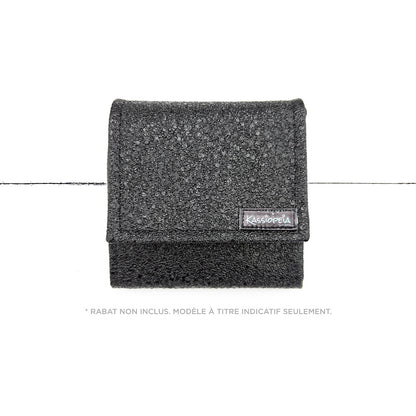 Base de mini portefeuille Paillettes noires