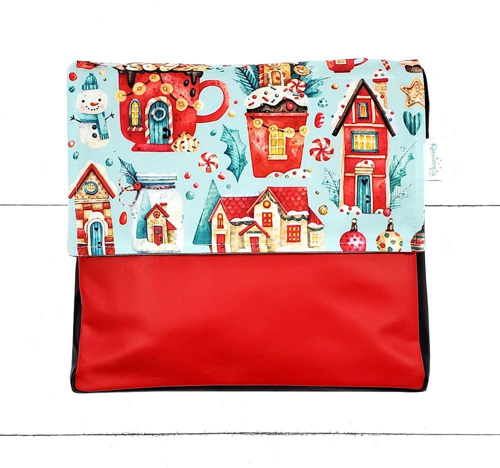 Rabat Confiseries de Noël 11" - Kassiopeia par la Bohème - Sac à main interchangeable fait au Québec