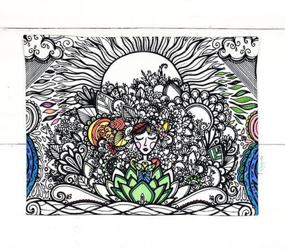 Rabat Mandala Dame nature Joëlle 17"