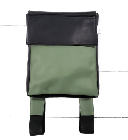 Base - 11" KangourouMOM Kaki (Côtés Noirs) - Kassiopeia par la Bohème - Sac à main interchangeable fait au Québec