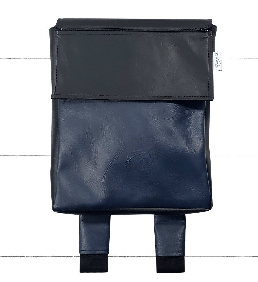 Base - 11" KangourouMOM Marine - Kassiopeia par la Bohème - Sac à main interchangeable fait au Québec