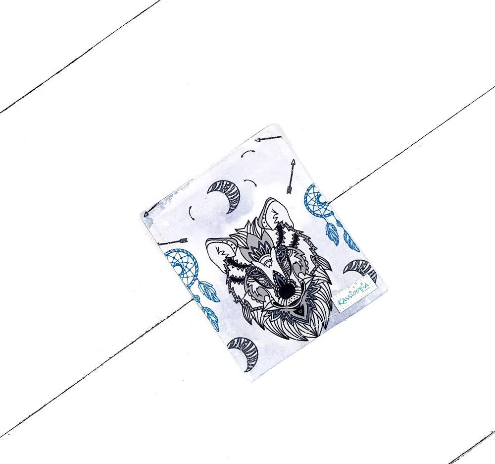 Mini rabat de Portefeuille Louis le loup - Kassiopeia par la Bohème - Sac à main interchangeable fait au Québec