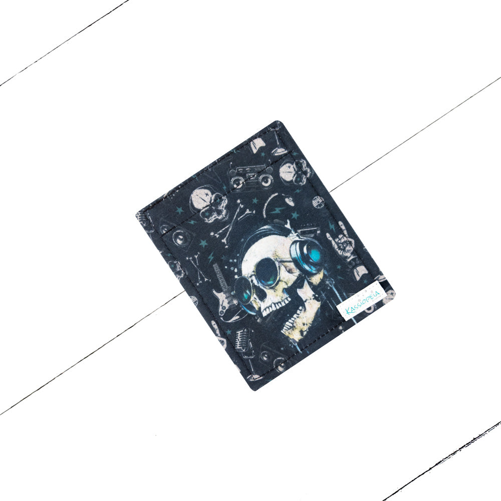 Music Skulls, un mini rabat de portefeuille interchangeable pour les produits Kassiopeia
