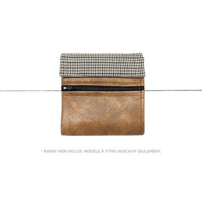 Base de mini portefeuille Noisette - Kassiopeia par la Bohème - Sac à main interchangeable fait au Québec