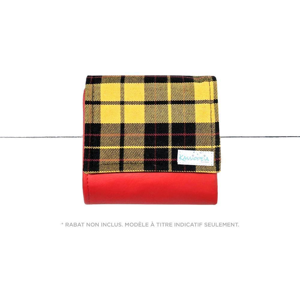 Base de mini portefeuille Rouge - Kassiopeia par la Bohème - Sac à main interchangeable fait au Québec
