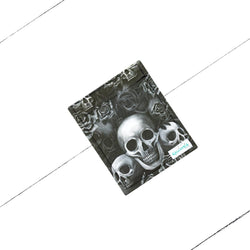 Mini rabat "skulls and roses" interchangeable pour portefeuille Kassiopeia par la bohème
