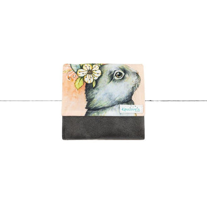 Rabat de Portefeuille Lapin Fleuri
