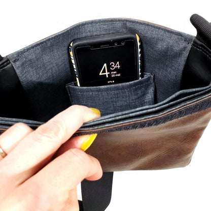 Pochette à velcro supplémentaire pour MINI Ourse - Kassiopeia par la Bohème - Sac à main interchangeable fait au Québec