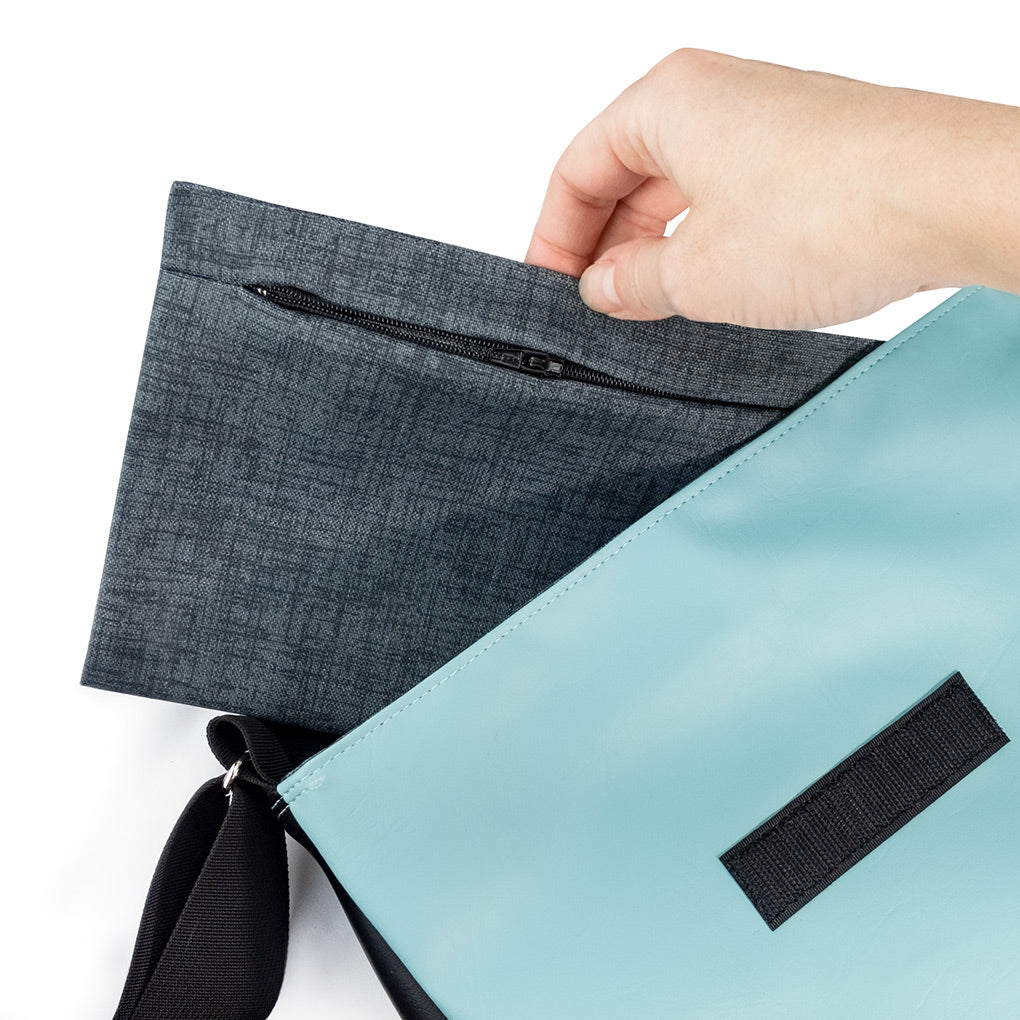 Pochette à velcro avec fermeture éclair (Pour Petite Ourse, Kangourou ou KangourouMom) - Kassiopeia par la Bohème - Sac à main interchangeable fait au Québec