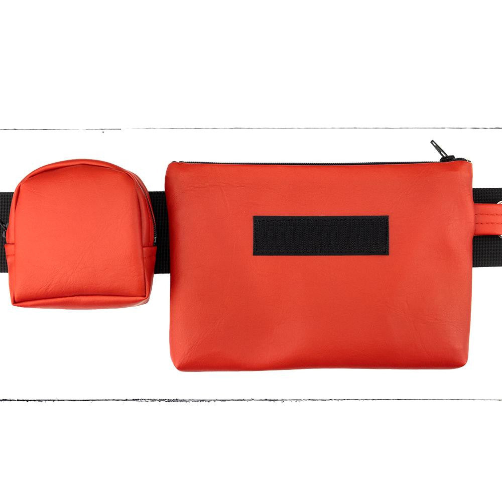 Porte-sous Rouge - Kassiopeia par la Bohème - Sac à main interchangeable fait au Québec