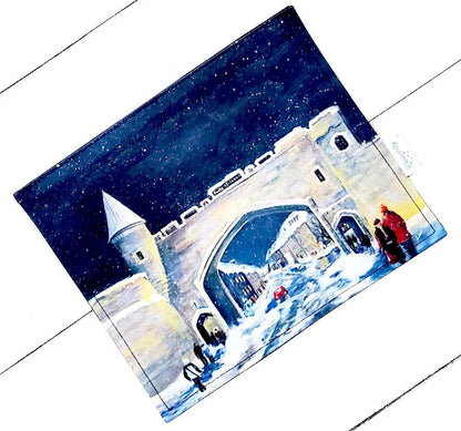 Rabat La porte St-Jean 11" - Kassiopeia par la Bohème - Sac à main interchangeable fait au Québec