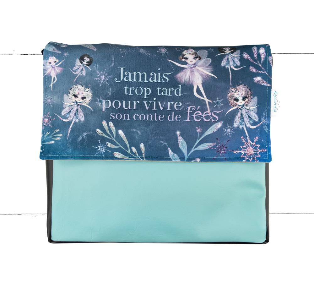 Rabat 8" interchangeable "Féelicia" pour les sacs Kassiopeia par la bohème, un produit du Québec