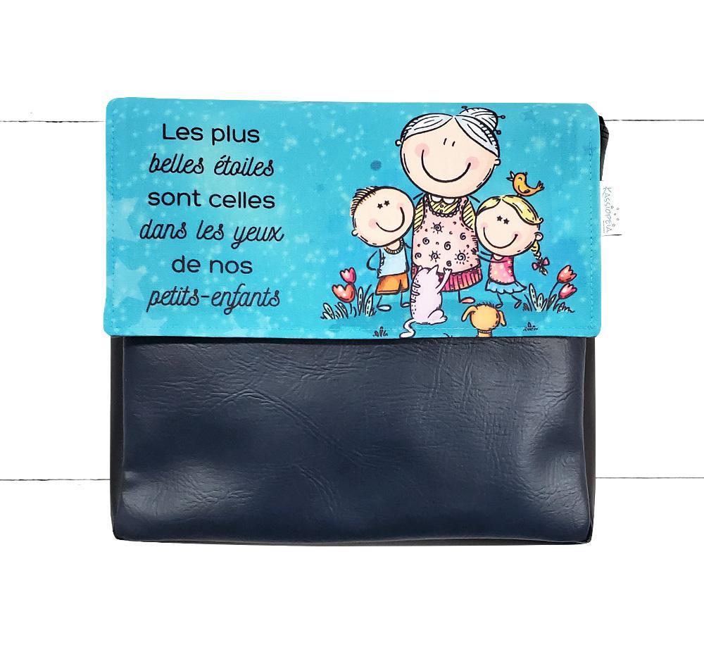 Rabat Mamie étoiles 8" - Kassiopeia par la Bohème - Sac à main interchangeable fait au Québec