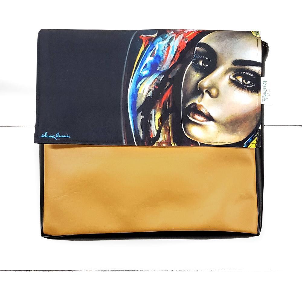 Rabat Boussole 11" - Kassiopeia par la Bohème - Sac à main interchangeable fait au Québec