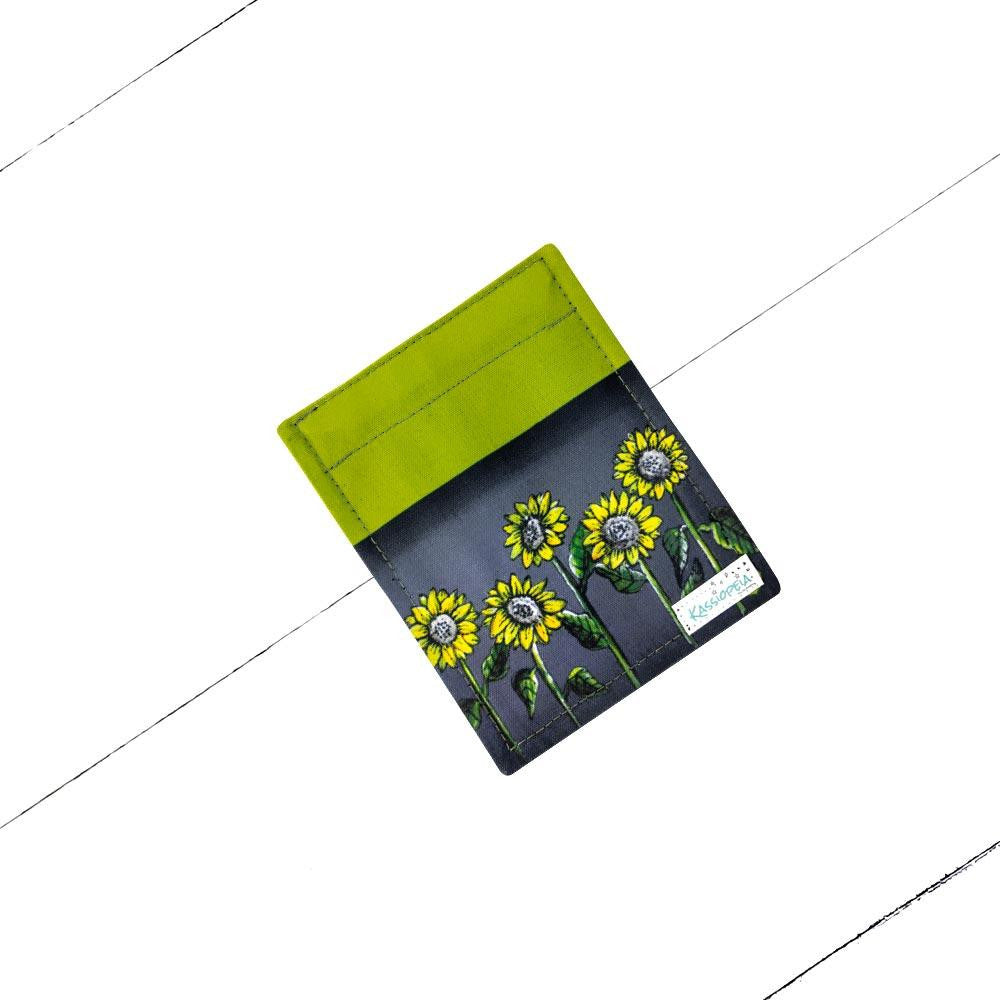 Mini rabat de Portefeuille Tournesol - Kassiopeia par la Bohème - Sac à main interchangeable fait au Québec