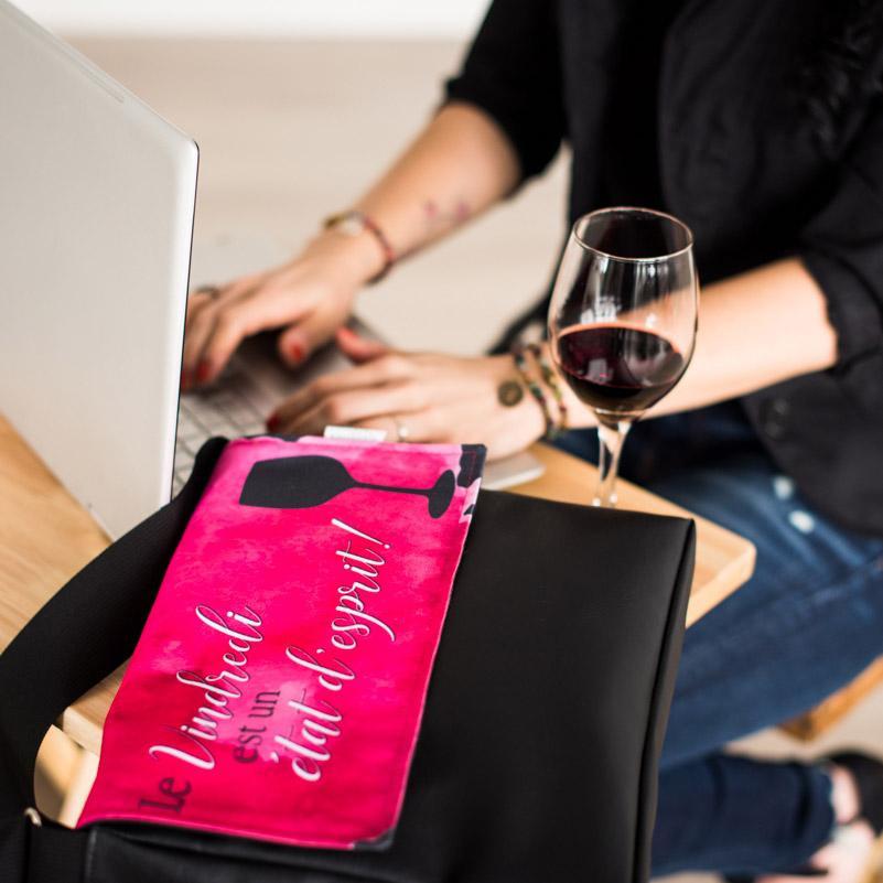 Rabat Vindredi 15" - Kassiopeia par la Bohème - Sac à main interchangeable fait au Québec